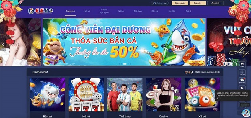 EE88 với thiết kế trang web trực quan, dễ sử dụng 